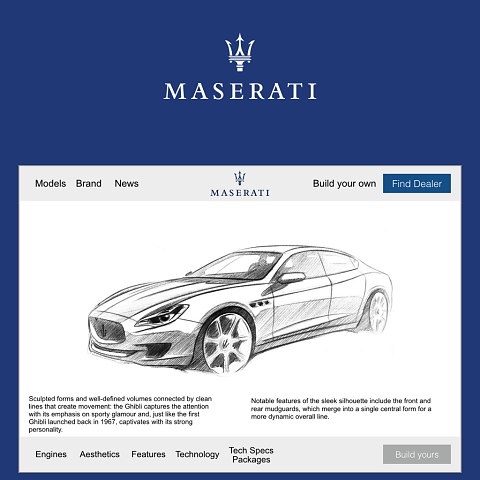 The proposed landing page